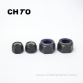 DIN 985 Grade 8 black oxide finish Nylon Insert hexagon nut